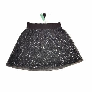 Elegant Black Skirt with Glitter Accents